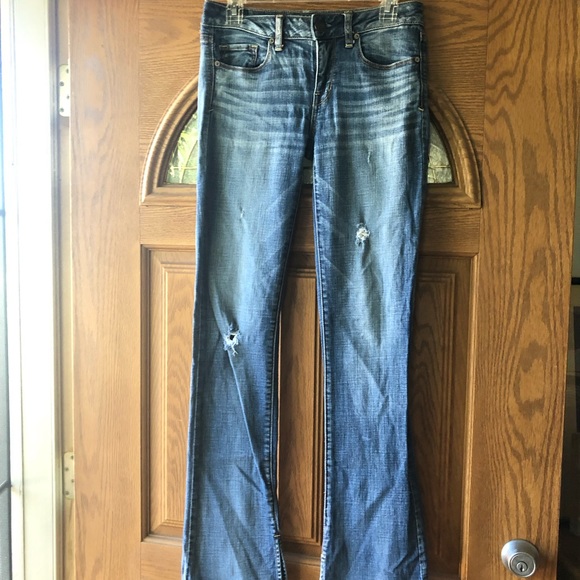 American Eagle Outfitters Denim - American Eagle Skinny Kick , super stretch, Stretch Med. Wash Jeans. SZ4 Long
